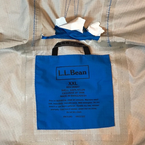 Preowned L.L. Bean Women’s nylon windbreaker rain coat - XXL - Picture 3 of 8
